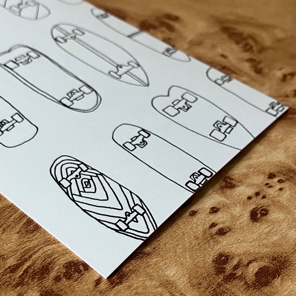 Skateboard Patterned Notebook - Picture 4 of 7